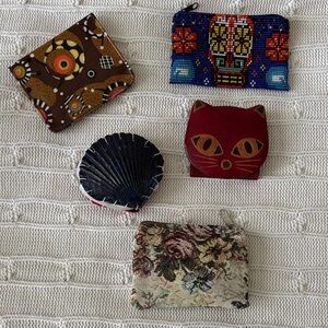 Handmade Coin Pouch/Wallet bundle from around the world